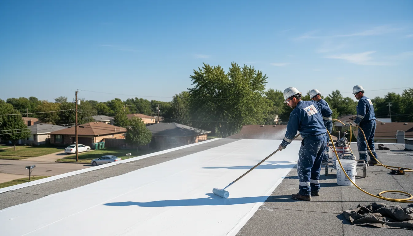 Commercial roof coating in Forgan, OK near me